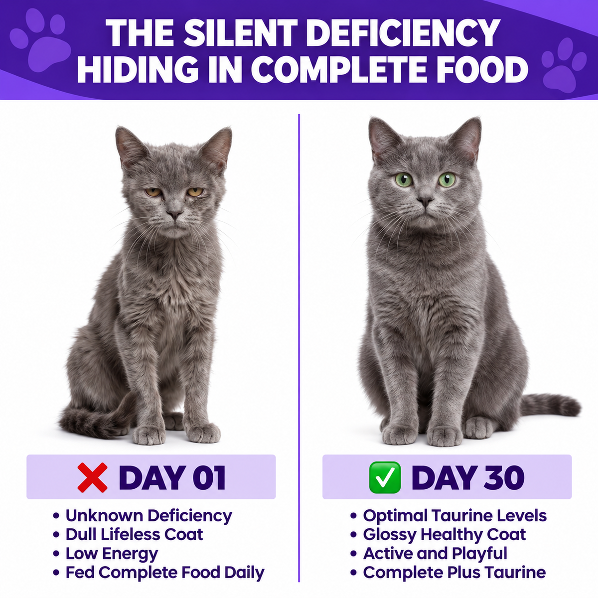 Stop the silent Deficiency Before You See the Signs with PeppyPaws Taurine Supplement